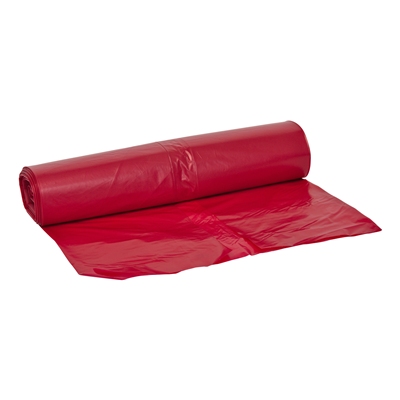 625386: Sac BD - 70 x 110 cm - T45 - 115 l - ROUGE - rouleau 25 pièces