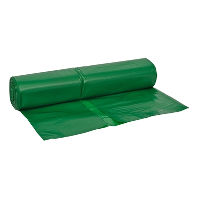 625387: Sac BD - 70 x 110 cm - T45 - 115 l - VERT - rouleau 25 pièces