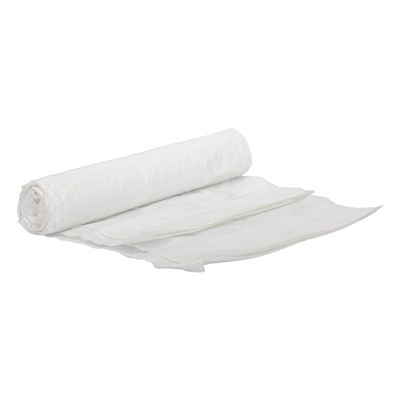 625397: Sac HD avec lien de fermeture - 50 x 55 cm - T25 - 25 l - BLANC - rouleau 25 pièces
