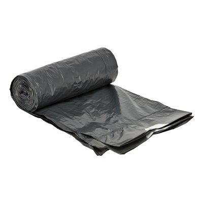 625398: Sac HD avec lien de fermeture - 50 x 55 cm - T25 - 25 l - GRIS - rouleau 25 pièces