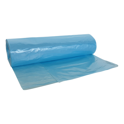 625702: Sac HD - 70 x 110 - T25 - 115 l - BLEU TRANSPARENT - rouleau 25 pièces