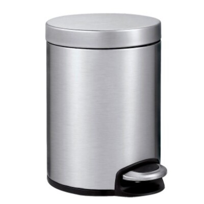 748072: Seau à pédale en inox mat - 5 l