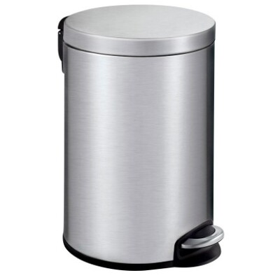 748074: Seau à pédale en inox mat - 12 l