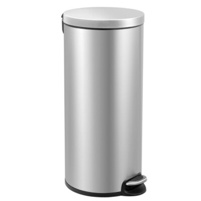 748078: Seau à pédale en inox mat - 30 l