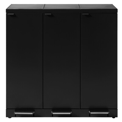 750467: Bomabin Select Bica - 3 x 65 l - NOIR - pédale/pédale/pédale