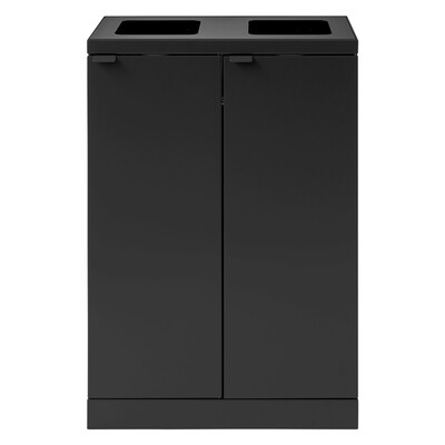 750479: Bomabin Select Bica - 2 x 65 l - NOIR - ouvert/ouvert