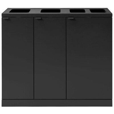 750487: Bomabin Select Bica - 2 x 65 l + 2 x 45 l - NOIR - ouvert/ouvert/ouvert/ouvert